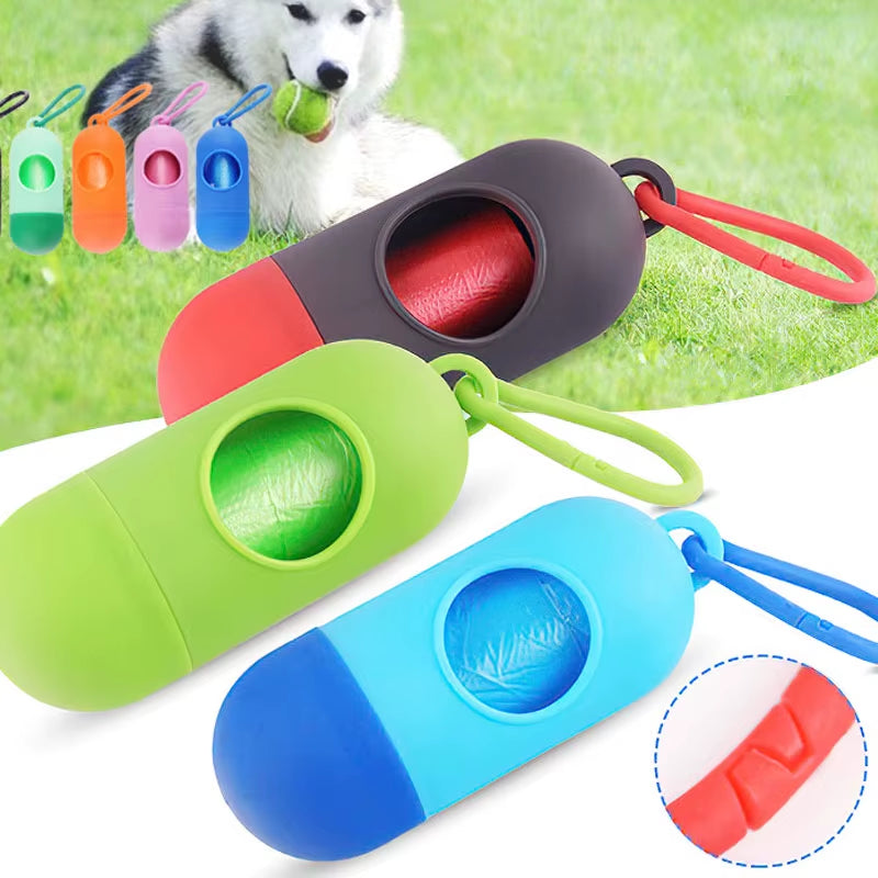 2-Pack Pet Waste Bag Dispenser for Dog Waste Management - Plastic Holder and Carrier Case for Poop Bags
