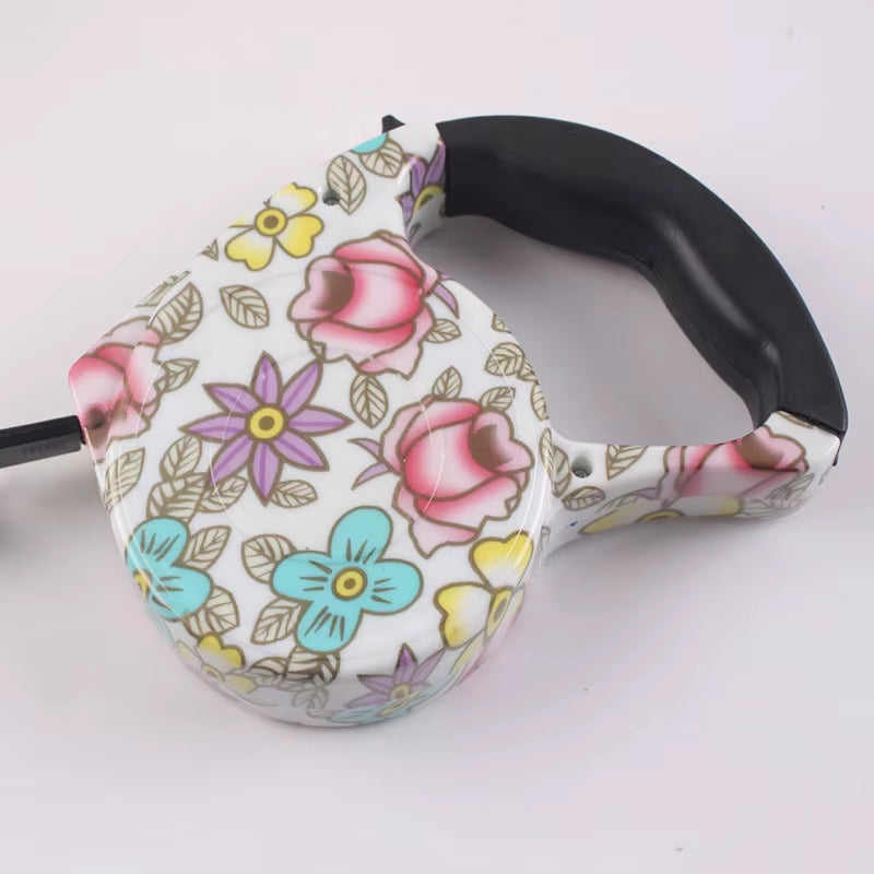 5M Colorful Retractable Dog Leash Extending Puppy Walking Leads Pet Dog Running Leashes Hands Freely Great for Walking Dog